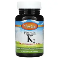 Витамины и минералы Carlson Labs Vitamin K2 MK-7 45 mcg, 90 капсул