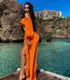 Туника-костюм пляжная размер универсальный 5154-orange оранжевая