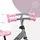 Беговел детский двухколесный для малышей MoMi FLEET Grey/Pink / Велосипед беговой без педалей, велобег