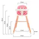 Стульчик для кормления Kinderkraft Sienna Pink (KKKSIENPNK0000)
