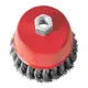 Щетка чашечная 100 мм, для КШМ, М14 (пучки витой проволоки) INTERTOOL BT-2100
