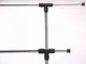 Вешалка стойка для одежды напольная двойная телескопическая Colgador Double-Pole с полками (3266)