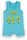 Песочник детский хлопковый-майка для мальчика GABBI PS-22-2 Бирюзовый на рост 74 (13113)