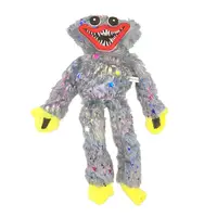 Хаги Ваги - Huggy Wuggy с блестками PJ-031 40 см Серый