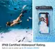 Водонепроницаемый чехол Spigen универсальный (1шт) Aqua Shield Waterproof А610, Clear (AMP04530)