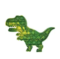 Антистресс игрушка Pop It Динозавр зеленый пупырка 5112
