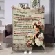 Плед 3D с пожеланиями для внучки Внучке Красотка 17952 135х160 см