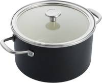 Кастрюля с крышкой KitchenAid Steel Core CC006001-001 24 см 6 л матовая черная