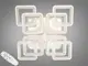 Люстра потолочная HS8060/4+4WH LED RGB dimmer DH