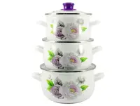 Набор кастрюль 6 предметов Violet Роза Zauberg 2-L-80056