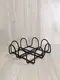 Салфетка DecorArt "Квадрат с завитком" 18х18 см черный