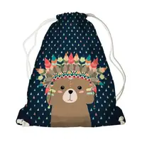 Рюкзак-мешок MINI Мишка индеец DRM_17M028_TSI