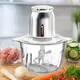 Стеклянный измельчитель Hoffmans HM-8843 • 2 л 1200Вт универсальный кухонный чоппер