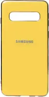 Чехол-накладка TOTO Electroplate TPU Case Samsung Galaxy S10 Yellow
