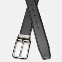 Мужской кожаный ремень Borsa Leather CV135-5213-3 Черный