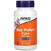 Натуральная добавка NOW Bee Pollen Caps 500 mg, 100 капсул