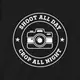 Экосумка "Shoot all day, cropp all night", Черный, английский