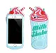 Силиконовый чехол для iPhone SE 2022/2020/8/7 - Milk Shake (Коктейль), Голубой
