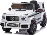 Детский электромобиль MERCEDES G63 12V белый с пультом управления Diego