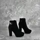 Женские ботильоны на каблуке Fashion Jonah 1421 39 размер 24,5 см Черный