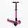 Самокат трехколесный Best Scooter Lamborghini L1-5 колеса PU со светом. Pink and Black (190169)