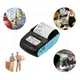 Мобильный термопринтер чеков для смартфона bluetooth Goojprt PT-210, pos принтер + чехол, голубой