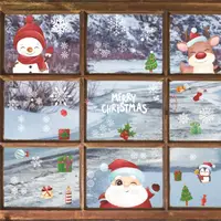Набір новорічних наклейок на вікно Happy New Year 3 9124 20х30 см 8 листів