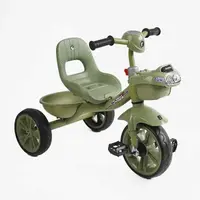 Детский велосипед 3-х колесный BS 417 BestTrike украинская озвучка 2 корзины. Green (169769)