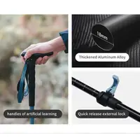 Трекінгова палиця Naturehike CNK2550DS012, 61-125 см, синя