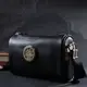 Женская сумка с украшением из натуральной кожи Vintage 22262 Черная