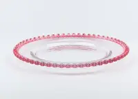 Тарілка OLens Рожеве серце 01-035 20 см