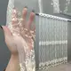 Тюль фатин с вышивкой и люрексом. Цвет молочный. Код 1850т