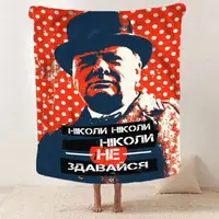 Плед 3D мотиваційний "Ніколи не здавайся" 29825 180х215 см
