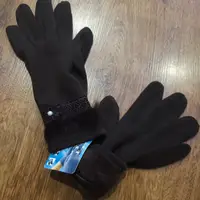 Женские сенсорные перчатки с мехом "Touch GLOVES" Ромашка Коричневі