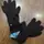 Женские сенсорные перчатки с мехом "Touch GLOVES" Ромашка Коричневі