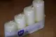 Набір свічок 4 шт. циліндр Bispol AURA Candles Молочний (sw50/4-011)
