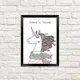 Постер в рамке Believe in yourself 30x42 см, A3 (MT3_19NG042_BL)