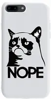Чехол-накладка TOTO Pure TPU 2mm Print Case Apple iPhone 7 Plus/8 Plus #4 Cat Nope White