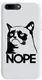 Чехол-накладка TOTO Pure TPU 2mm Print Case Apple iPhone 7 Plus/8 Plus #4 Cat Nope White