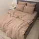 Постельное белье семейное Viluta Сатин Wash-50-S 210х143х2 см какао