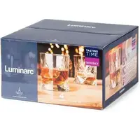 Набір склянок низьких для віскі Luminarc Tasting Time Whiskey Q4022/1 340 мл 4 шт