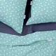 Семейное постельное белье с простыней на резинке MINT STARFALL CS1