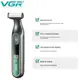 Электробритва VGR V-360 GREEN, Беспроводная электробритва, Триммер для усов, Электробритва с насадками