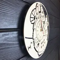 Настінний годинник з натурального дерева «Тисячолітній Сокіл»