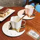 Кружка с блюдцем и ложкой 8441 120 мл розовая