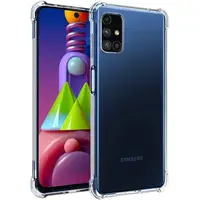 Силиконовый чехол для Samsung Galaxy M51 - Прозрачный (усиленные углы)