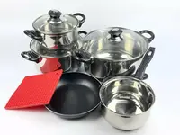 Набор посуды Best Seller VS-1005-11 10 предметов серебристый