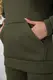 Спортивный костюм женский на флисе, цвет хаки, 102R7711