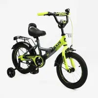 Дитячий двоколісний велосипед 14" дюймів Corso MAXIS MX-003 сталева рама 1 швидкість. Yellow and Black (188428)