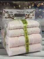 4в1 Pembe  набір рушників (2 банних, 2 обличча) Mame Туреччина